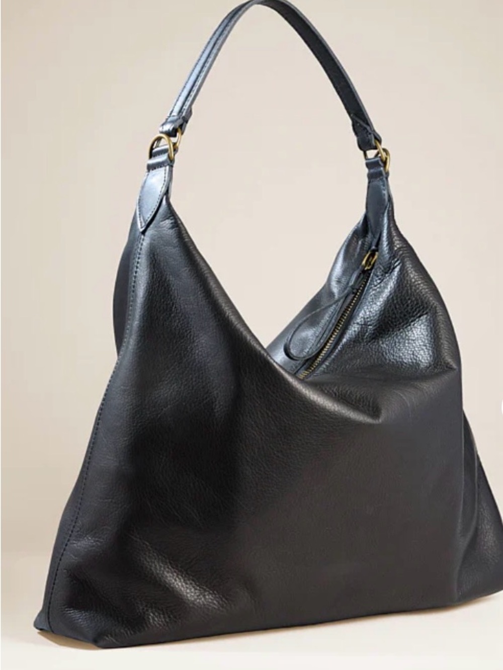 Maurice Hobo - Heritage "Broken-In" Leather Black Parker and thatch